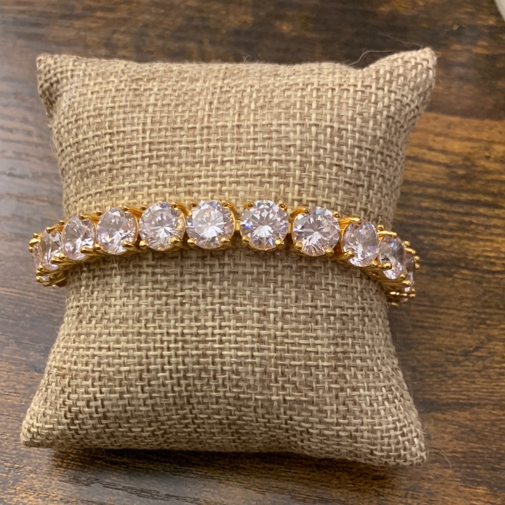Park Lane Gold Bracelet with Clear Crystals